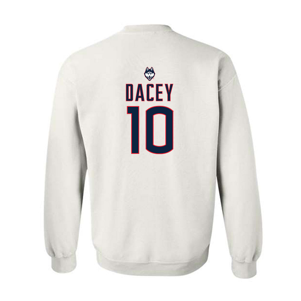 UConn - NCAA Women's Lacrosse : Emma Dacey - Sports Shersey Crewneck Sweatshirt-1