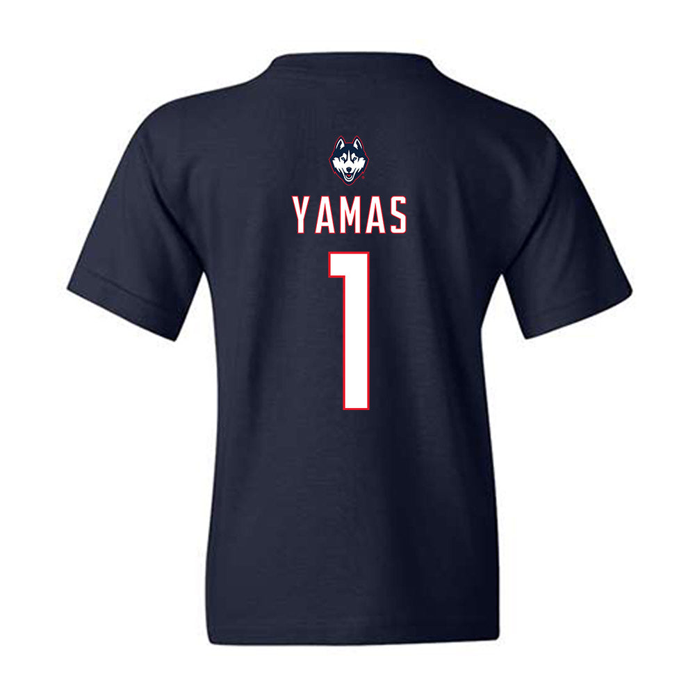 UConn - NCAA Women's Soccer : Ava Yamas - Sports Shersey Youth T-Shirt-1