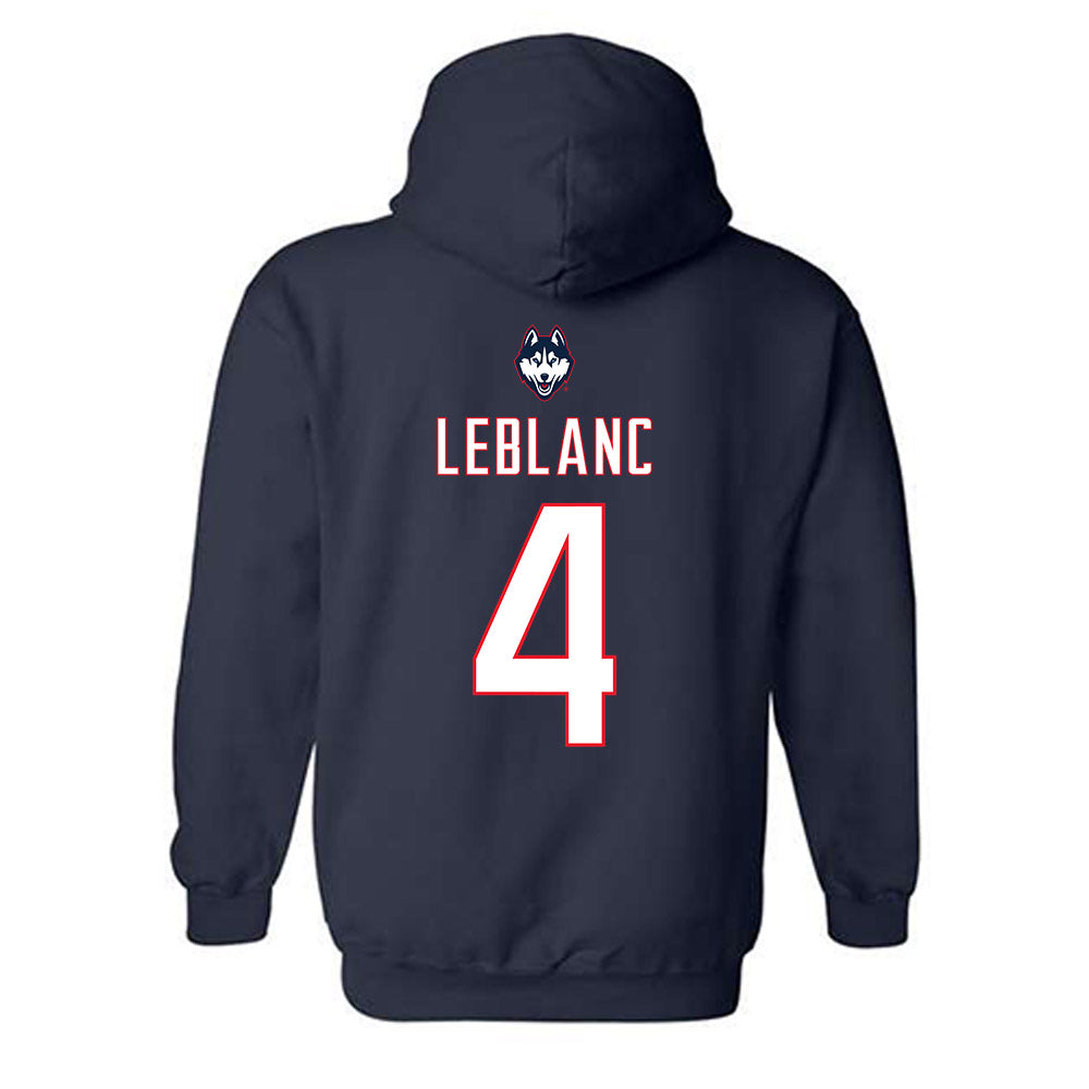 UConn - NCAA Women's Soccer : Lydia LeBlanc - Sports Shersey Hooded Sweatshirt-1