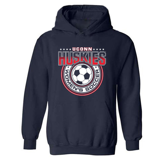 UConn - NCAA Women's Soccer : Olivia Beauvois - Sports Shersey Hooded Sweatshirt-0