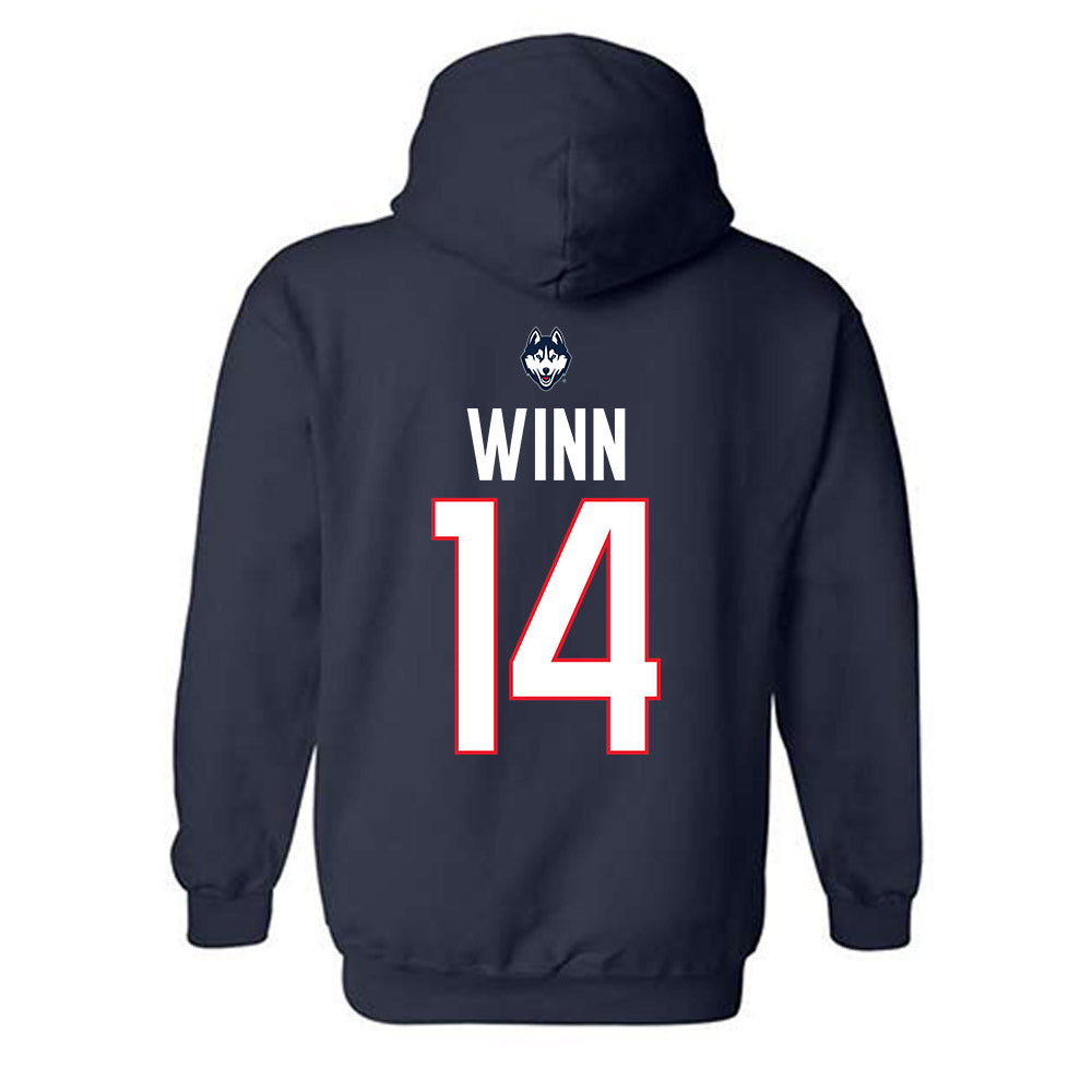 UConn - NCAA Women's Volleyball : Loren Winn - Hooded Sweatshirt-1