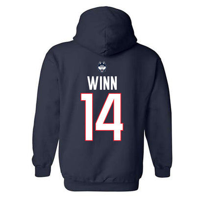 UConn - NCAA Women's Volleyball : Loren Winn - Hooded Sweatshirt-1