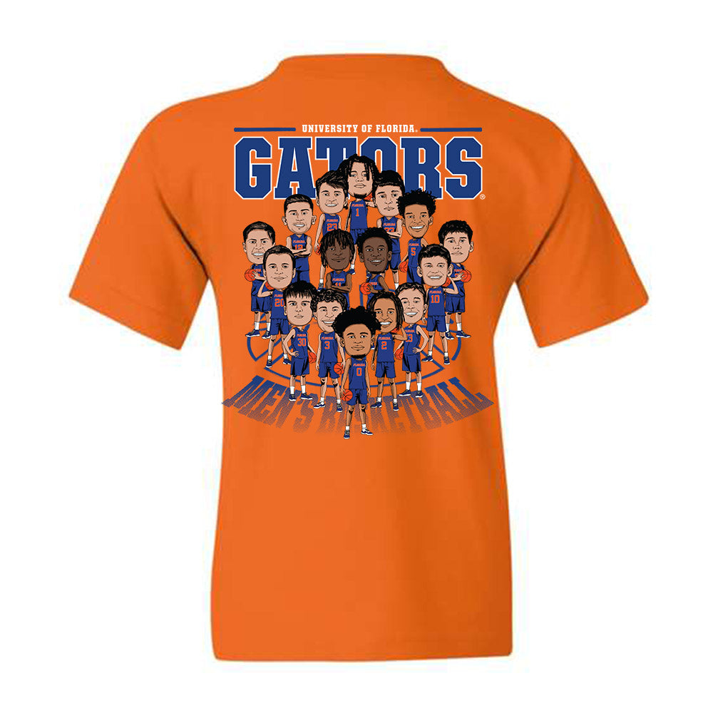 Florida - NCAA Men's Basketball : - Youth T-Shirt Team Caricature