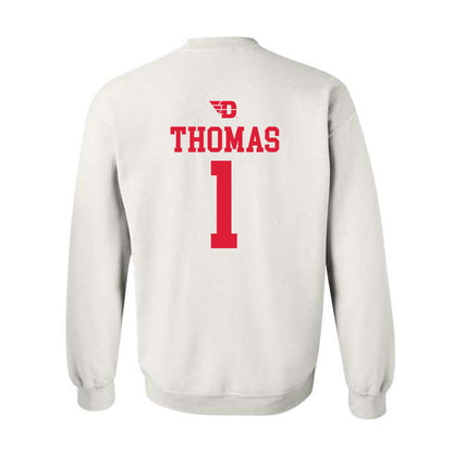 Dayton - NCAA Men's Basketball : Malcolm Thomas - Classic Shersey Crewneck Sweatshirt-1