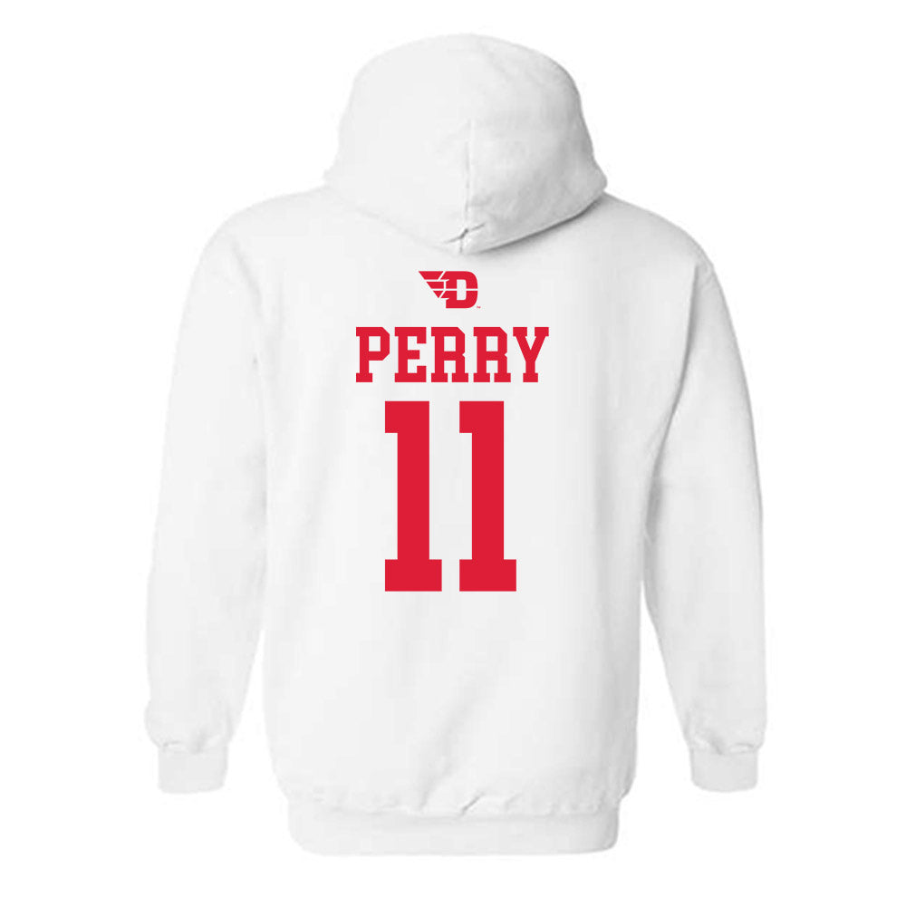 Dayton - NCAA Men's Basketball : Travis Perry - Classic Shersey Hooded Sweatshirt-1