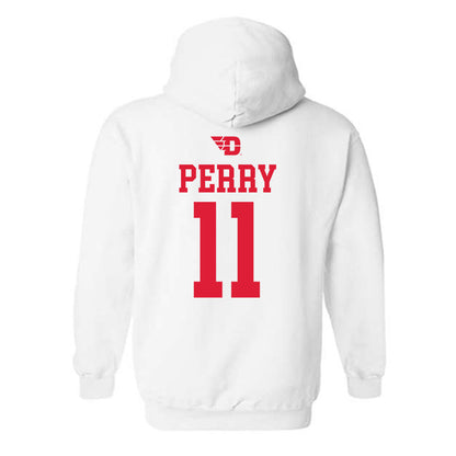Dayton - NCAA Men's Basketball : Travis Perry - Classic Shersey Hooded Sweatshirt-1