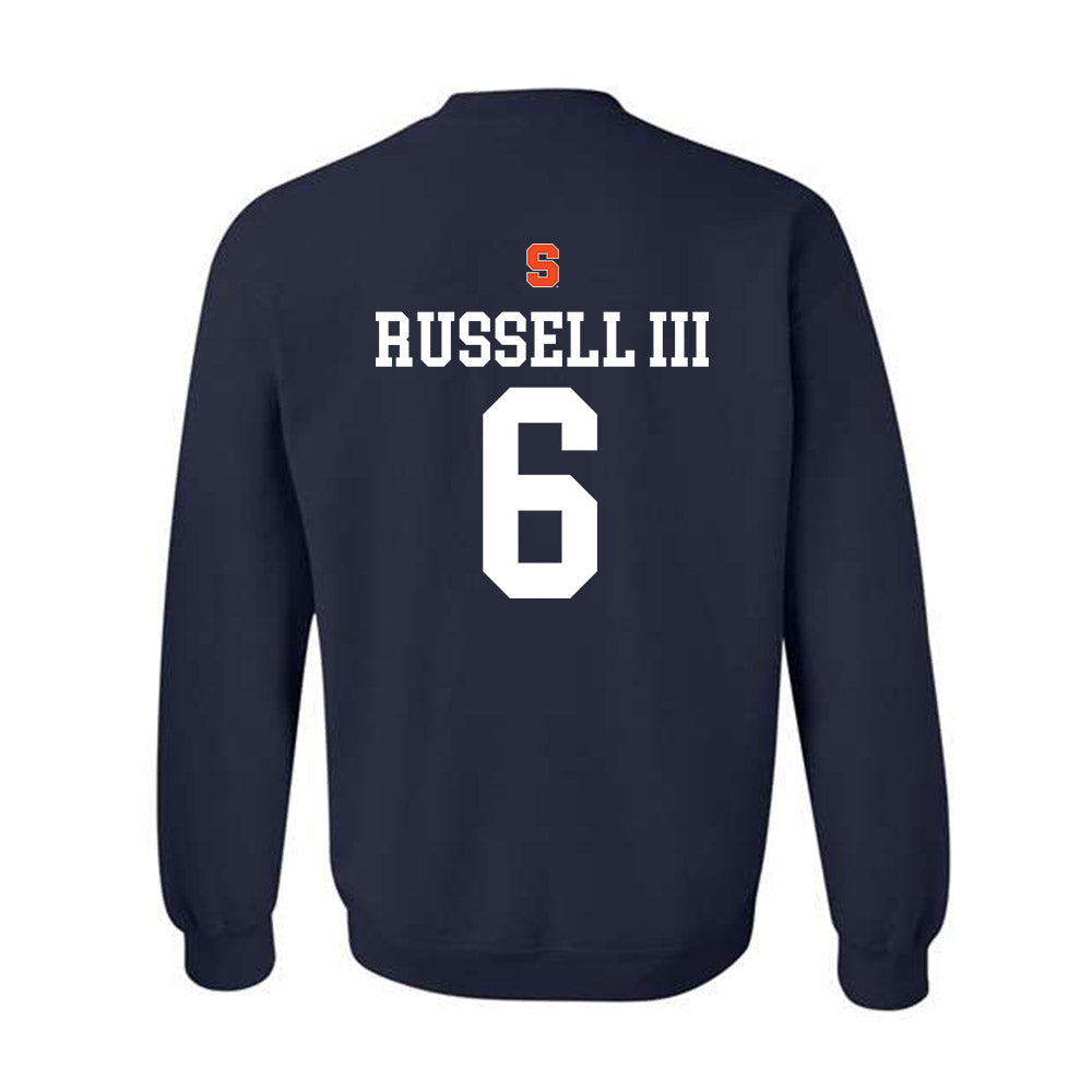 Syracuse - NCAA Men's Basketball : Calvin Russell III - Sports Shersey Crewneck Sweatshirt-1