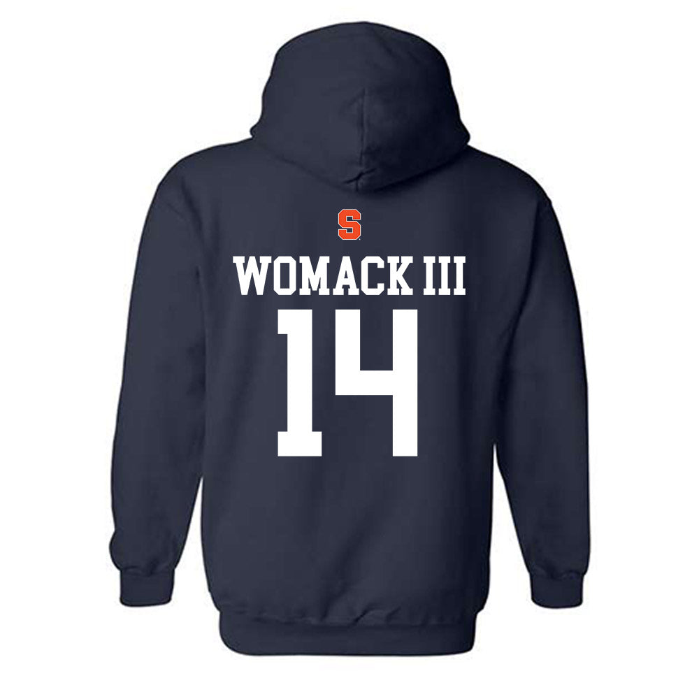 Syracuse - NCAA Men's Basketball : Aaron Womack III - Sports Shersey Hooded Sweatshirt-1