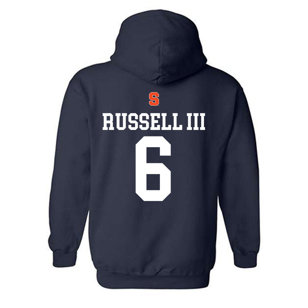 Syracuse - NCAA Men's Basketball : Calvin Russell III - Sports Shersey Hooded Sweatshirt-1