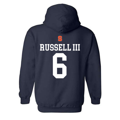 Syracuse - NCAA Men's Basketball : Calvin Russell III - Sports Shersey Hooded Sweatshirt-1