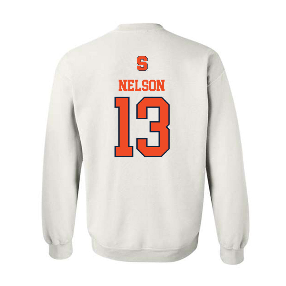Syracuse - NCAA Women's Basketball : Camdyn Nelson - Classic Shersey Crewneck Sweatshirt-1