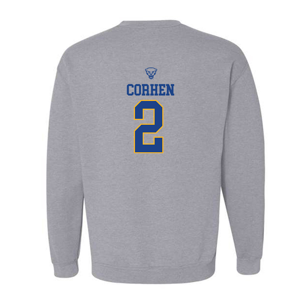 Pittsburgh - NCAA Men's Basketball : Cameron Corhen - Classic Shersey Crewneck Sweatshirt-1