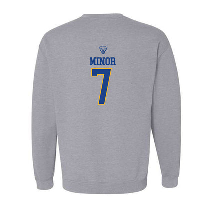 Pittsburgh - NCAA Men's Basketball : Damarco Minor - Classic Shersey Crewneck Sweatshirt-1