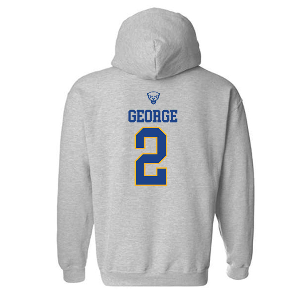 Pittsburgh - NCAA Men's Basketball : Naithan George - Classic Shersey Hooded Sweatshirt-1
