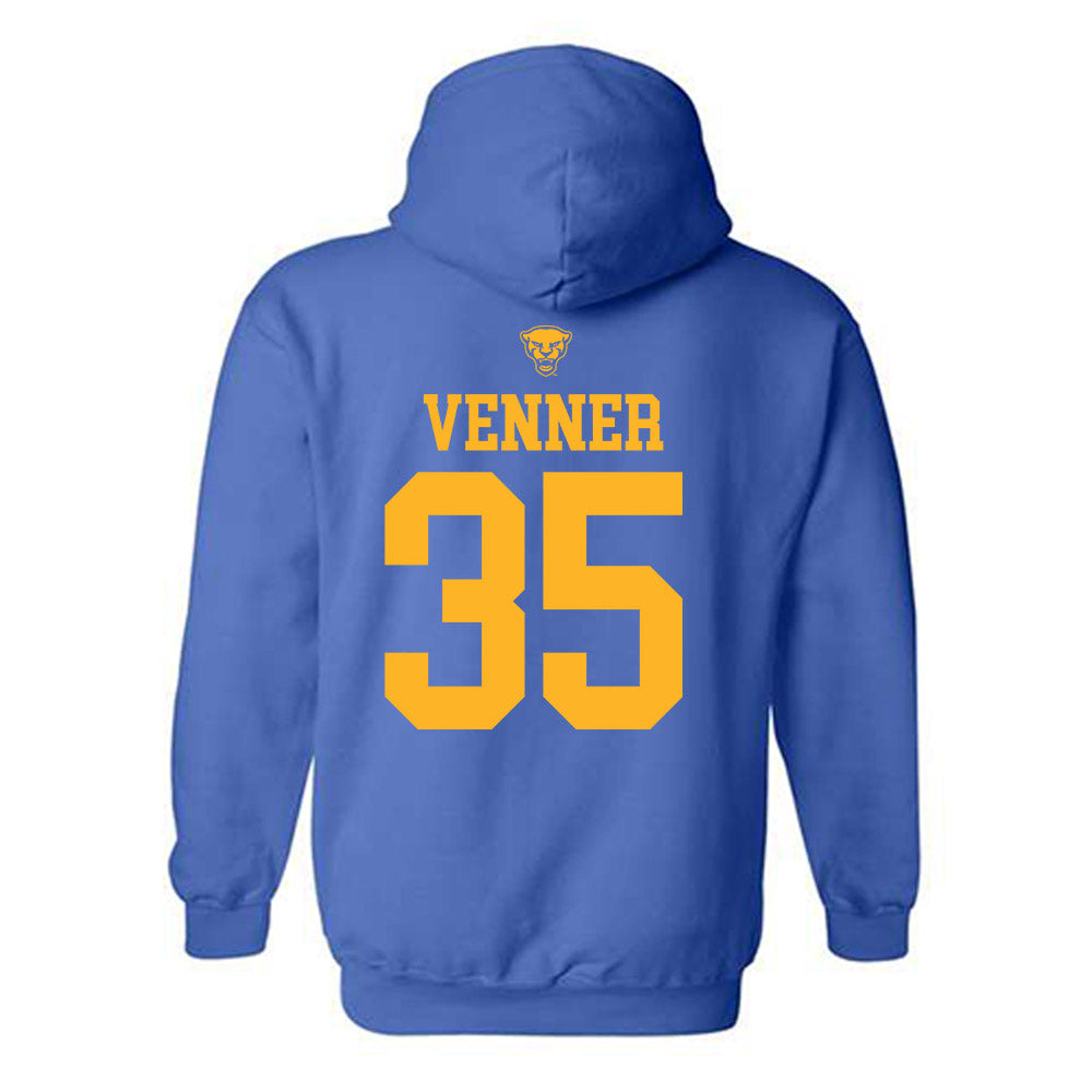 Pittsburgh - NCAA Women's Basketball : Meredith Venner - Sports Shersey Hooded Sweatshirt-1