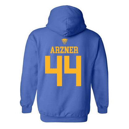 Pittsburgh - NCAA Women's Basketball : Macie Arzner - Sports Shersey Hooded Sweatshirt-1