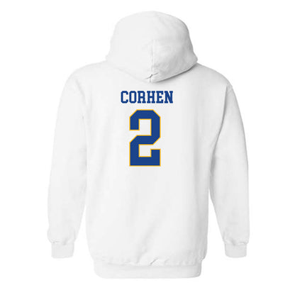 Pittsburgh - NCAA Men's Basketball : Cameron Corhen - Classic Shersey Hooded Sweatshirt-1