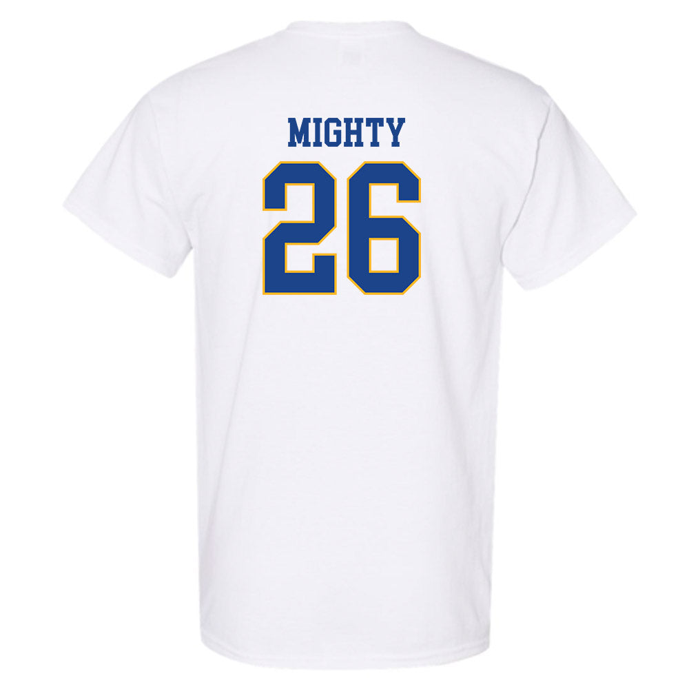 Pittsburgh - NCAA Men's Basketball : Armani Mighty - Classic Shersey T-Shirt-1