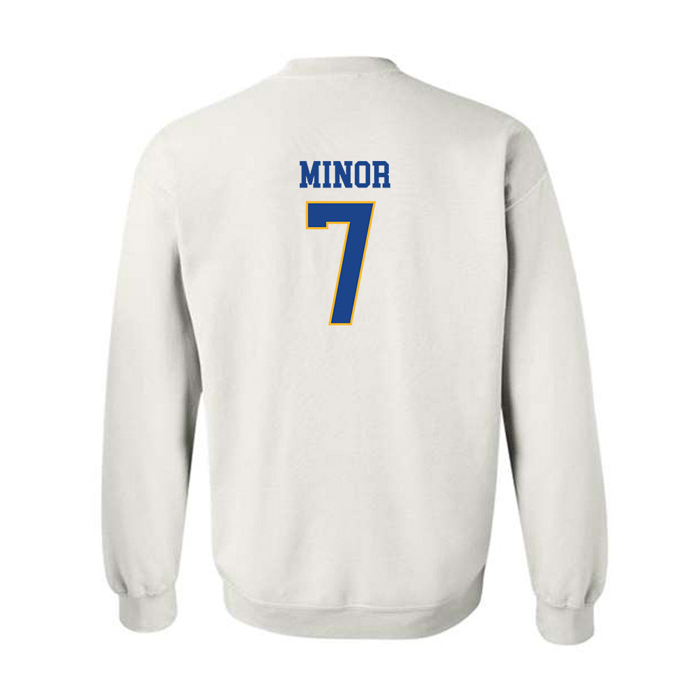 Pittsburgh - NCAA Men's Basketball : Damarco Minor - Classic Shersey Crewneck Sweatshirt-1
