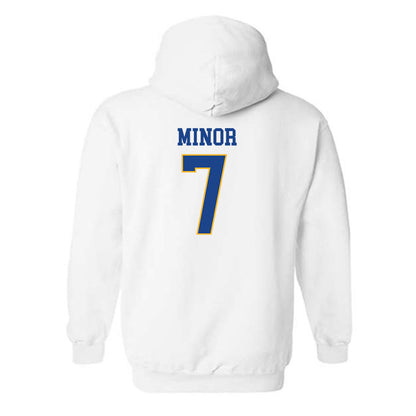 Pittsburgh - NCAA Men's Basketball : Damarco Minor - Classic Shersey Hooded Sweatshirt-1