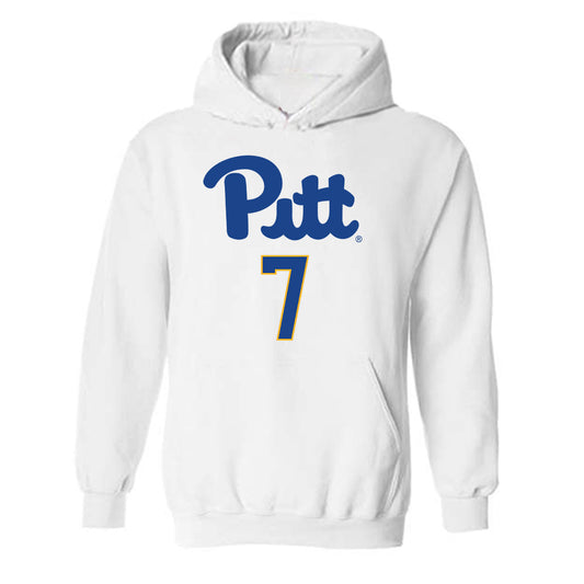 Pittsburgh - NCAA Men's Basketball : Damarco Minor - Classic Shersey Hooded Sweatshirt-0