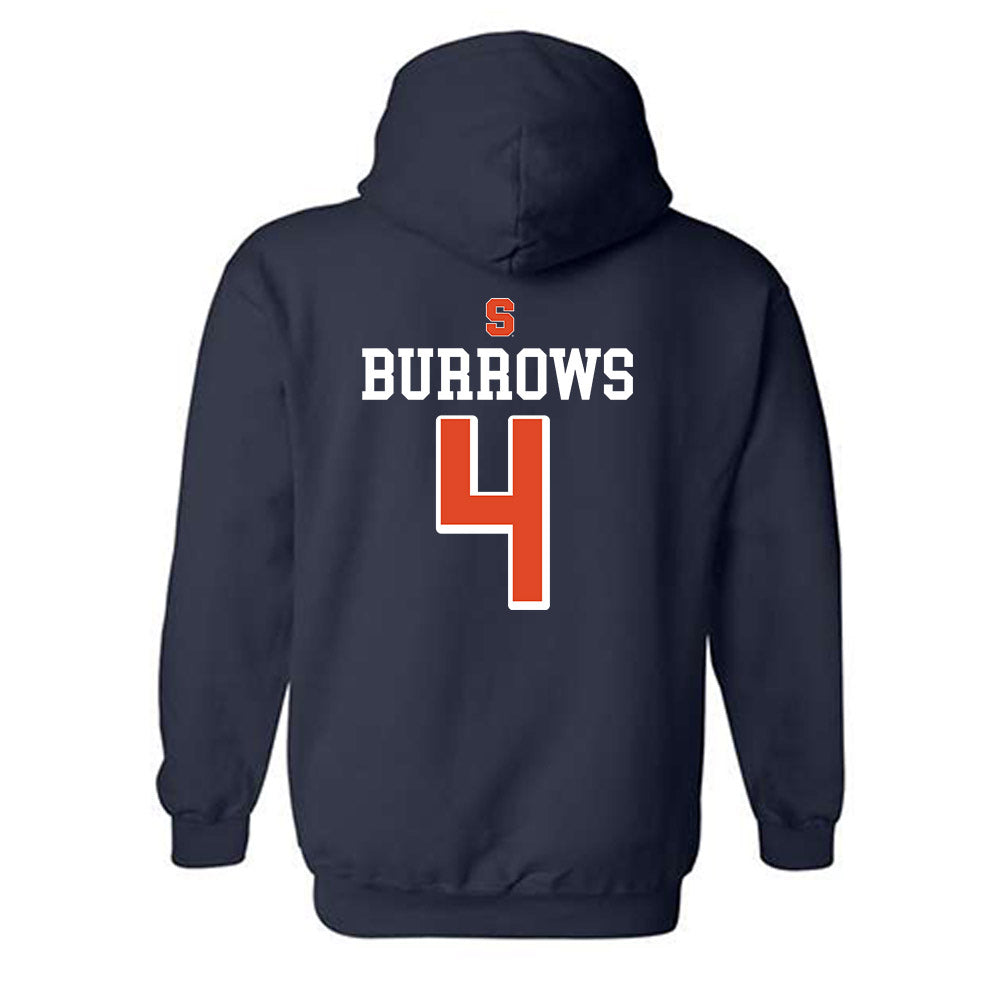Syracuse - NCAA Women's Basketball : Sophie Burrows - Hooded Sweatshirt-1