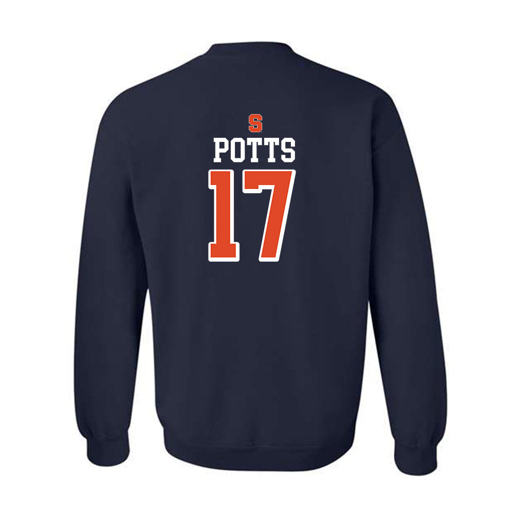 Syracuse - NCAA Women's Basketball : Madeline Potts - Crewneck Sweatshirt-1