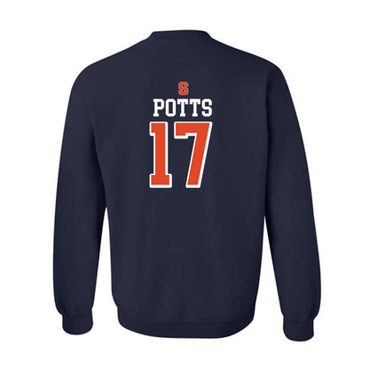 Syracuse - NCAA Women's Basketball : Madeline Potts - Crewneck Sweatshirt-1