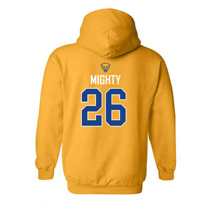 Pittsburgh - NCAA Men's Basketball : Armani Mighty - Sports Shersey Hooded Sweatshirt-1