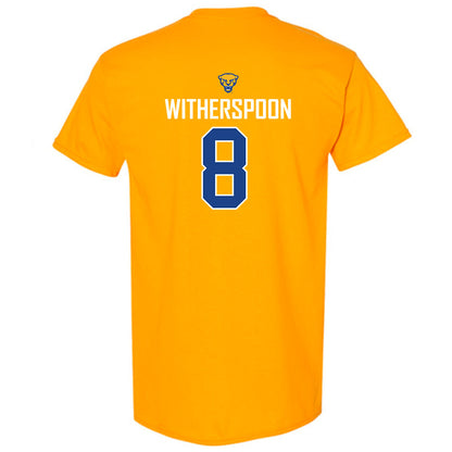 Pittsburgh - NCAA Men's Basketball : Omari Witherspoon - Sports Shersey T-Shirt-1