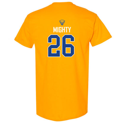 Pittsburgh - NCAA Men's Basketball : Armani Mighty - Sports Shersey T-Shirt-1