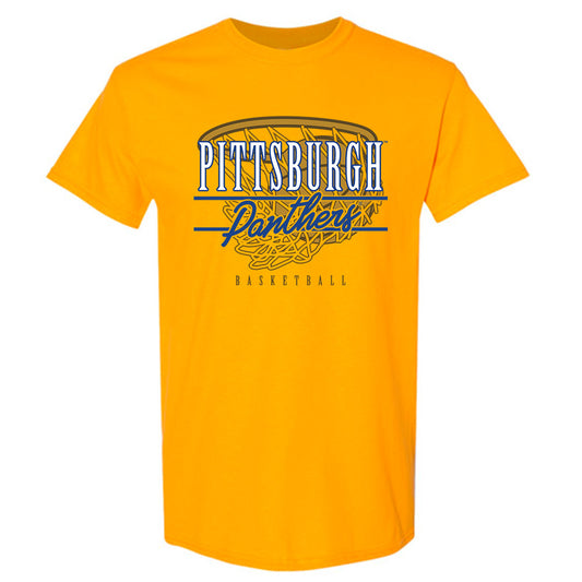 Pittsburgh - NCAA Men's Basketball : Macari Moore - Sports Shersey T-Shirt-0