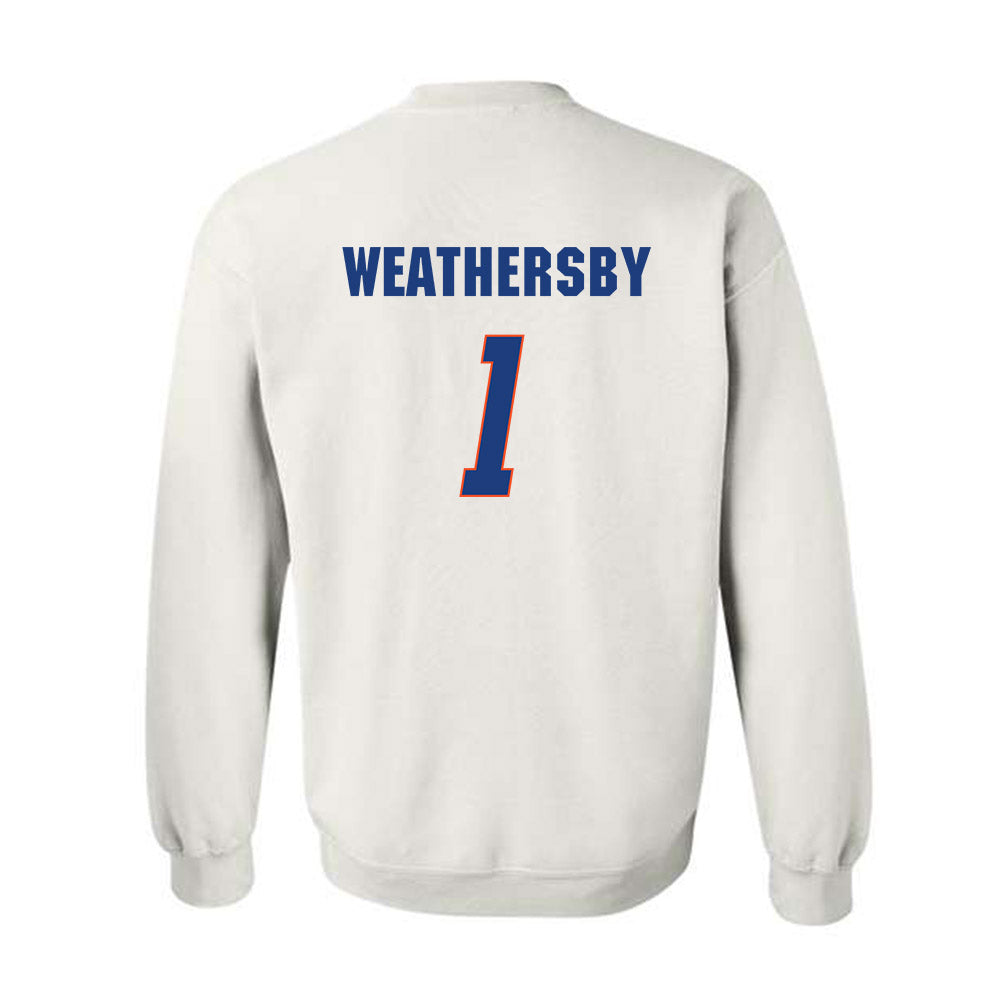 Florida - NCAA Women's Basketball : Jade Weathersby - Sports Shersey Crewneck Sweatshirt-1