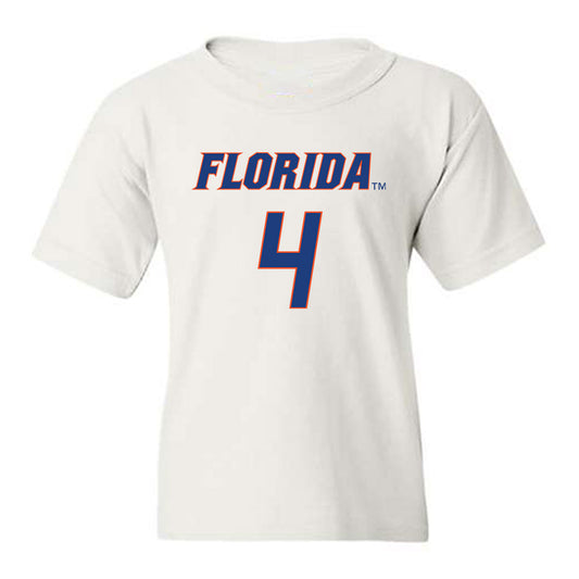 Florida - NCAA Women's Basketball : Knisha Godfrey - Sports Shersey Youth T-Shirt-0