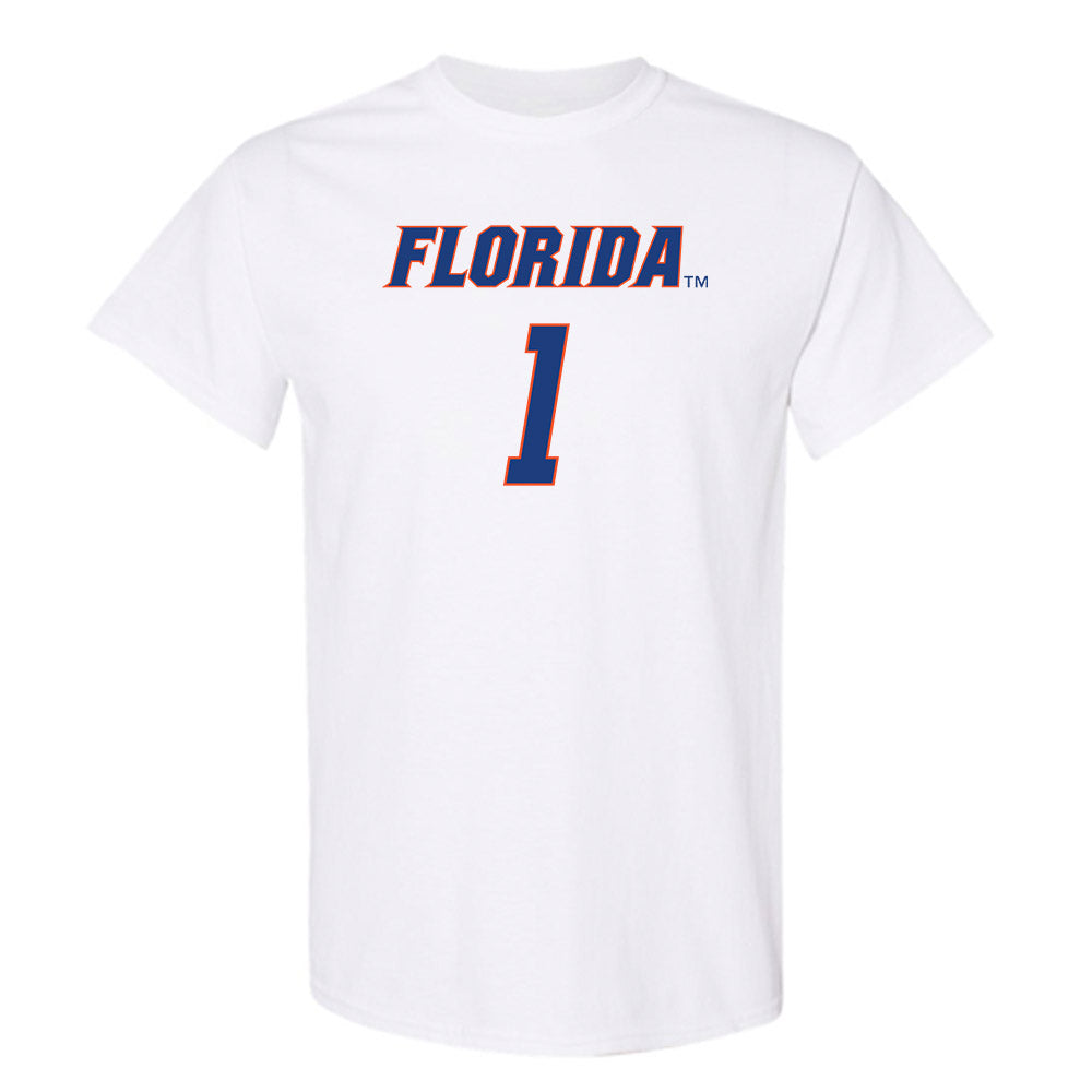 Florida - NCAA Men's Basketball : Denzel Aberdeen - Sports Shersey T-Shirt-0