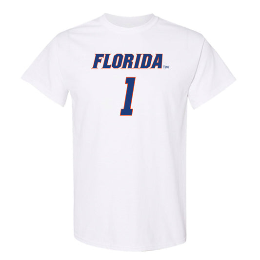 Florida - NCAA Men's Basketball : Denzel Aberdeen - Sports Shersey T-Shirt-0
