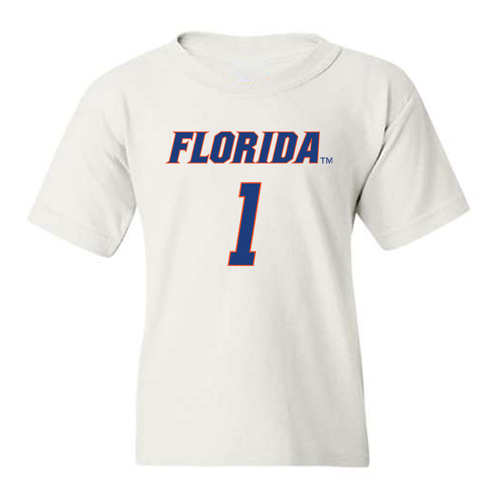 Florida - NCAA Men's Basketball : Denzel Aberdeen - Sports Shersey Youth T-Shirt-0