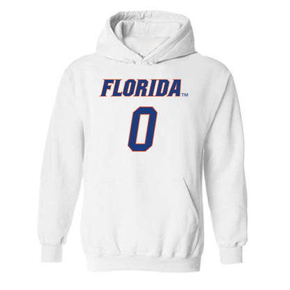 Florida - NCAA Men's Basketball : Johnuel Fland - Sports Shersey Hooded Sweatshirt-0