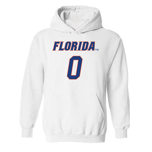 Florida - NCAA Men's Basketball : Johnuel Fland - Sports Shersey Hooded Sweatshirt-0