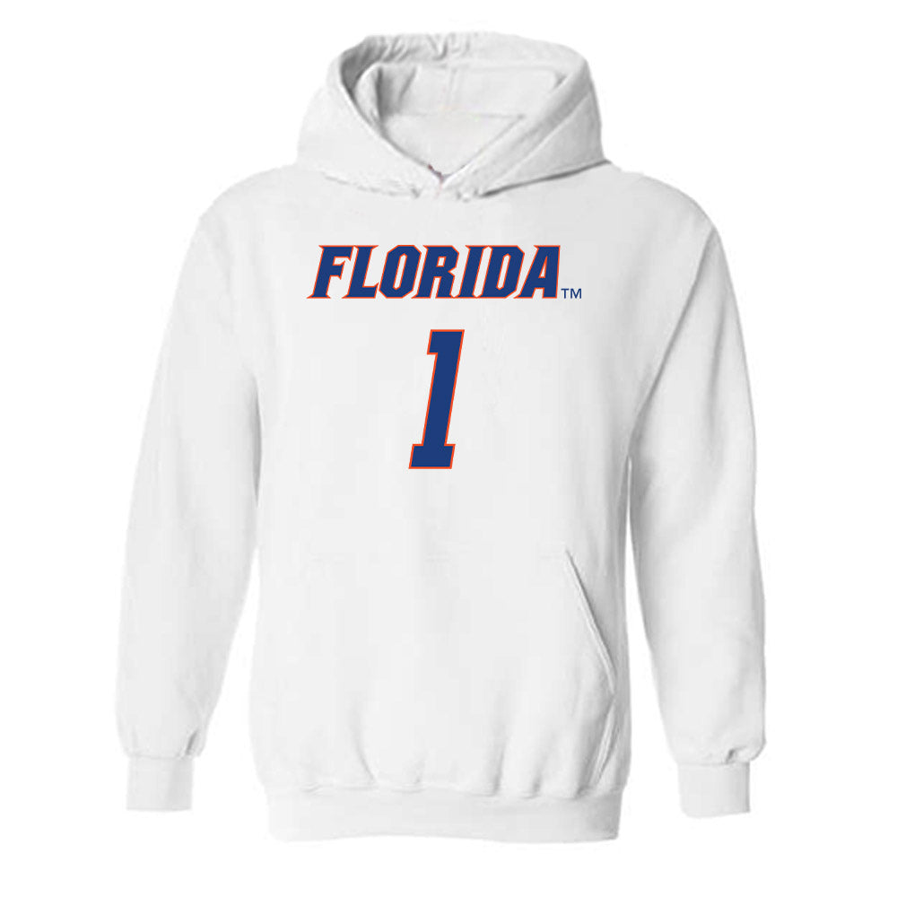 Florida - NCAA Men's Basketball : Denzel Aberdeen - Sports Shersey Hooded Sweatshirt-0