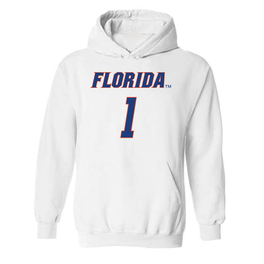 Florida - NCAA Men's Basketball : Denzel Aberdeen - Sports Shersey Hooded Sweatshirt-0