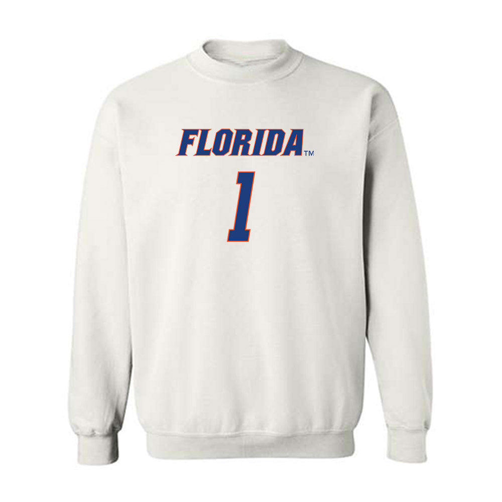Florida - NCAA Men's Basketball : Denzel Aberdeen - Sports Shersey Crewneck Sweatshirt-0