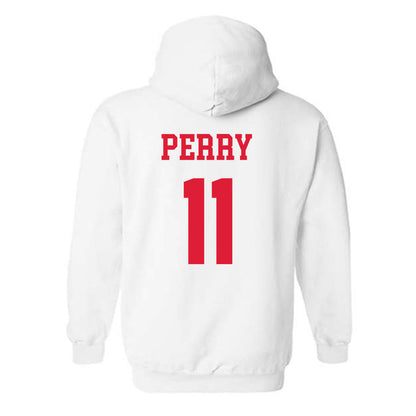 Dayton - NCAA Men's Basketball : Travis Perry - Classic Shersey Hooded Sweatshirt-1