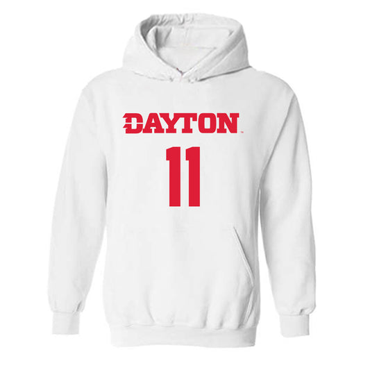 Dayton - NCAA Men's Basketball : Travis Perry - Classic Shersey Hooded Sweatshirt-0