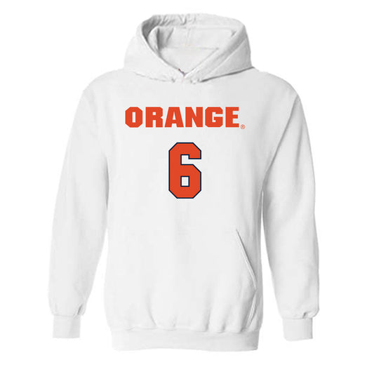 Syracuse - NCAA Men's Basketball : Calvin Russell III - Classic Shersey Hooded Sweatshirt-0