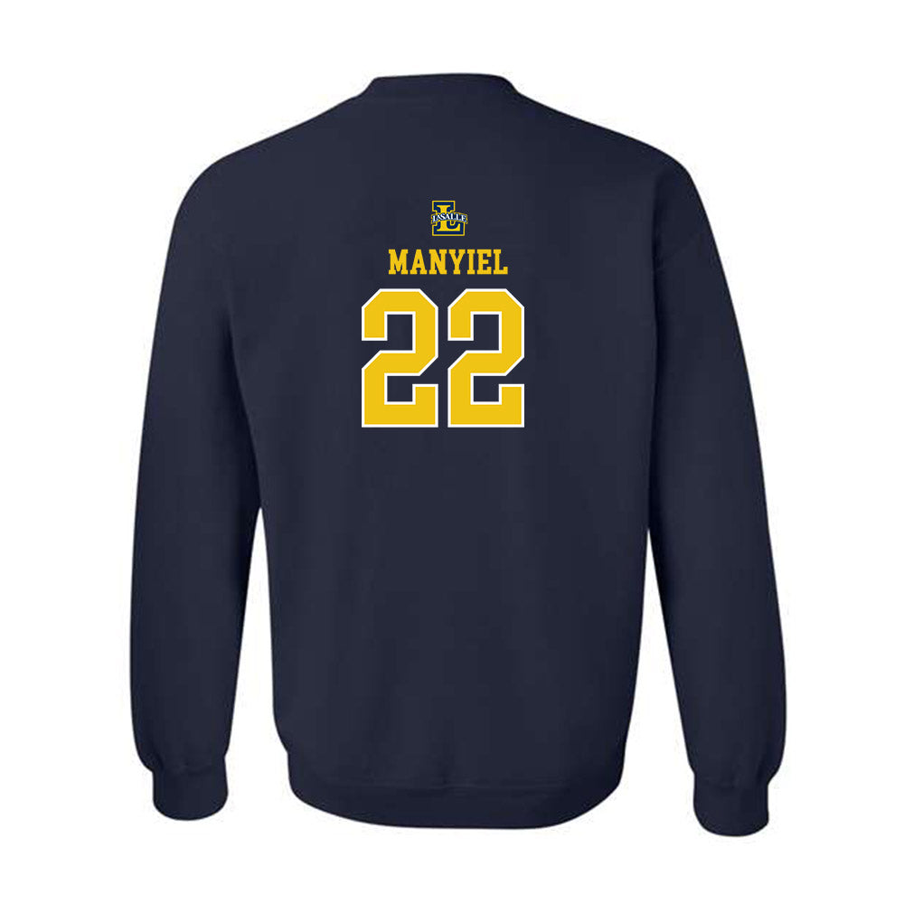 La Salle - NCAA Women's Basketball : Yar Manyiel - Sports Shersey Crewneck Sweatshirt-1