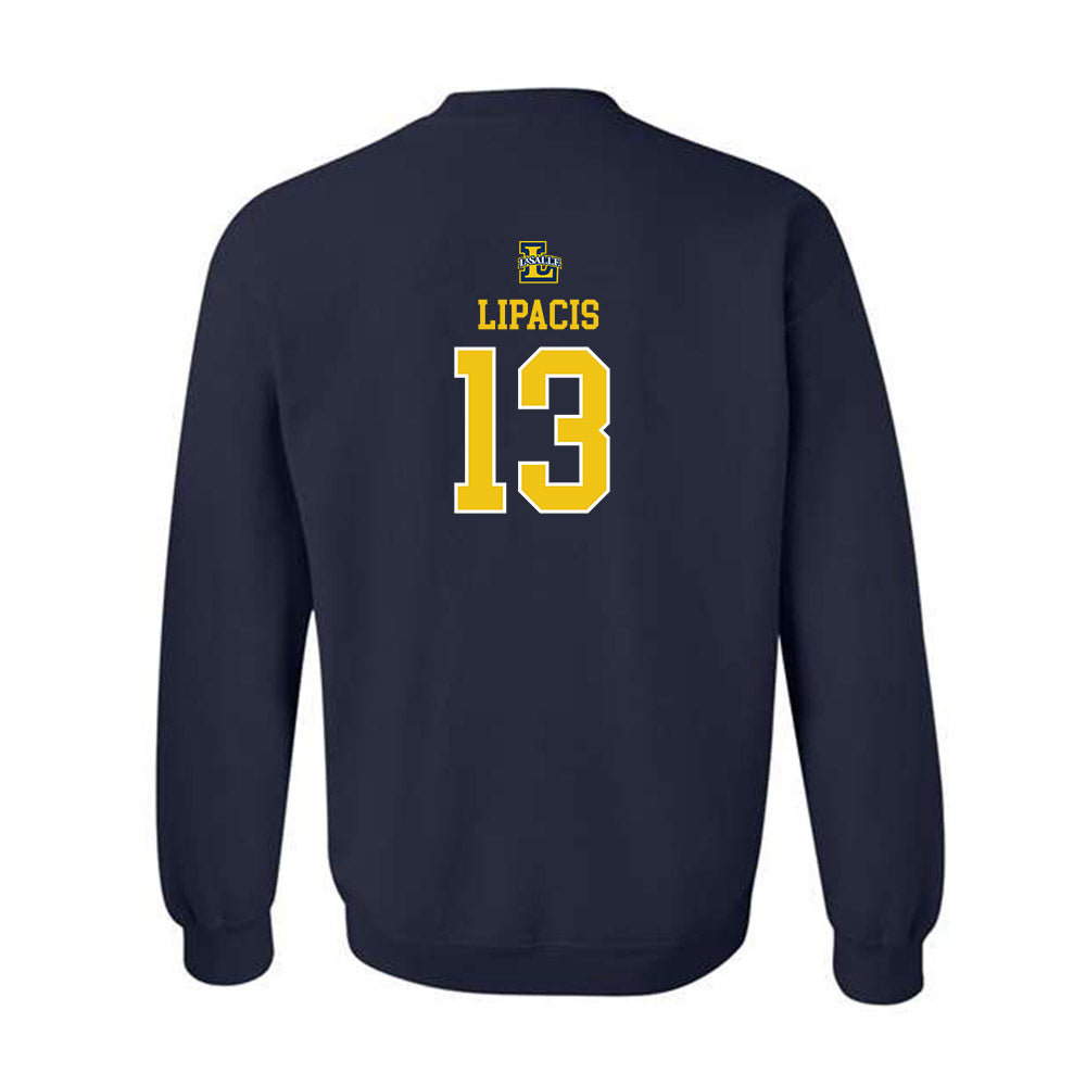 La Salle - NCAA Men's Basketball : Maximillian Lipacis - Sports Shersey Crewneck Sweatshirt-1