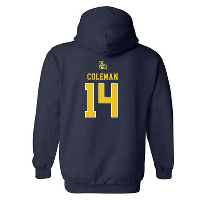 La Salle - NCAA Women's Basketball : Emilia Coleman - Sports Shersey Hooded Sweatshirt-1