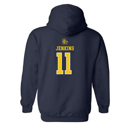 La Salle - NCAA Women's Basketball : Sania Jenkins - Sports Shersey Hooded Sweatshirt-1