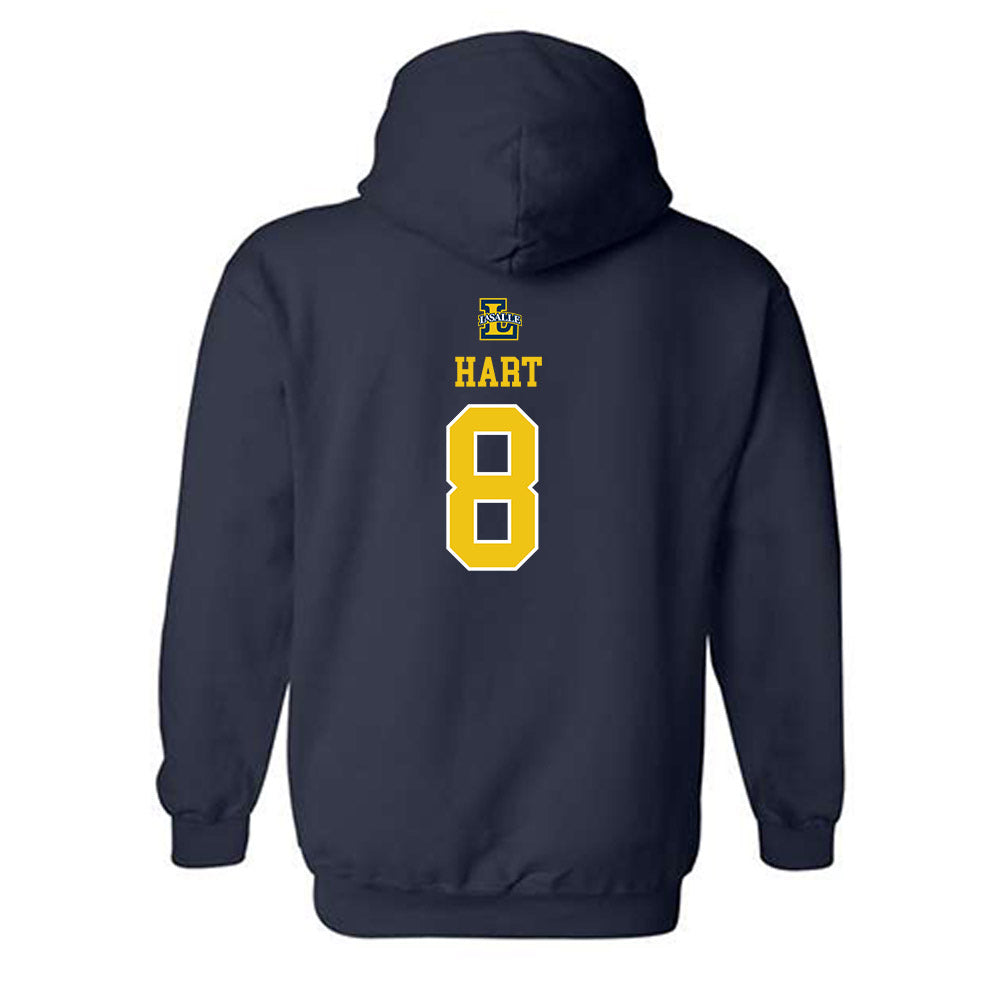 La Salle - NCAA Men's Basketball : Nas Hart - Sports Shersey Hooded Sweatshirt-1